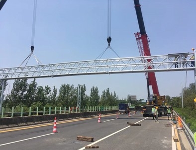 张掖张掖门架标牌施工现场