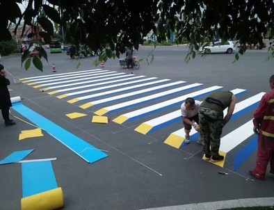 张掖张掖彩色路面标线施工